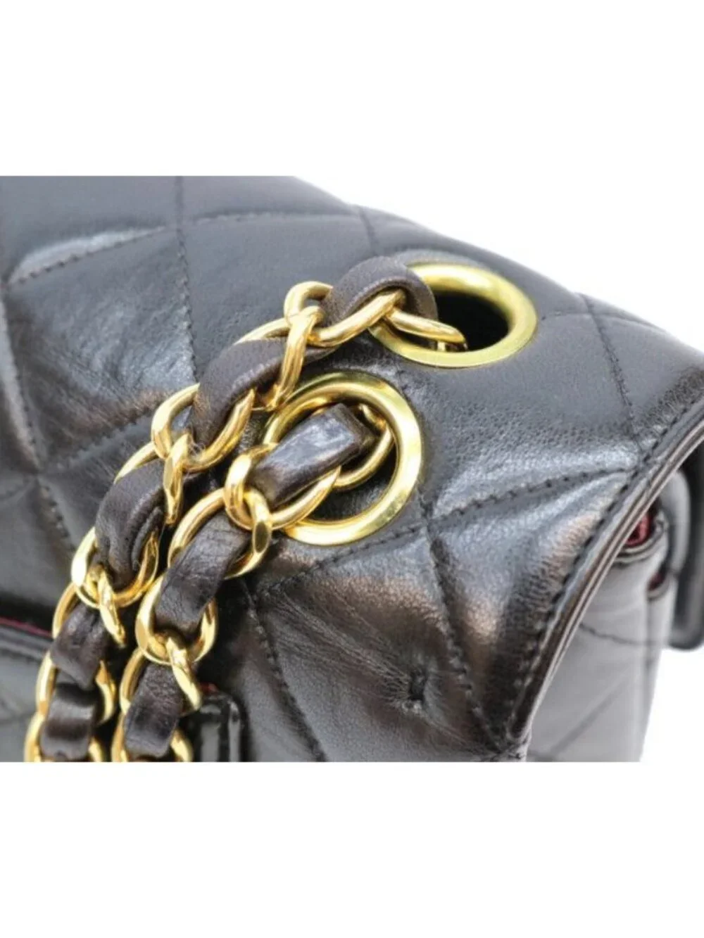 Chanel Black Lamb Double Flap Limited Edition Quilted 23 Chain